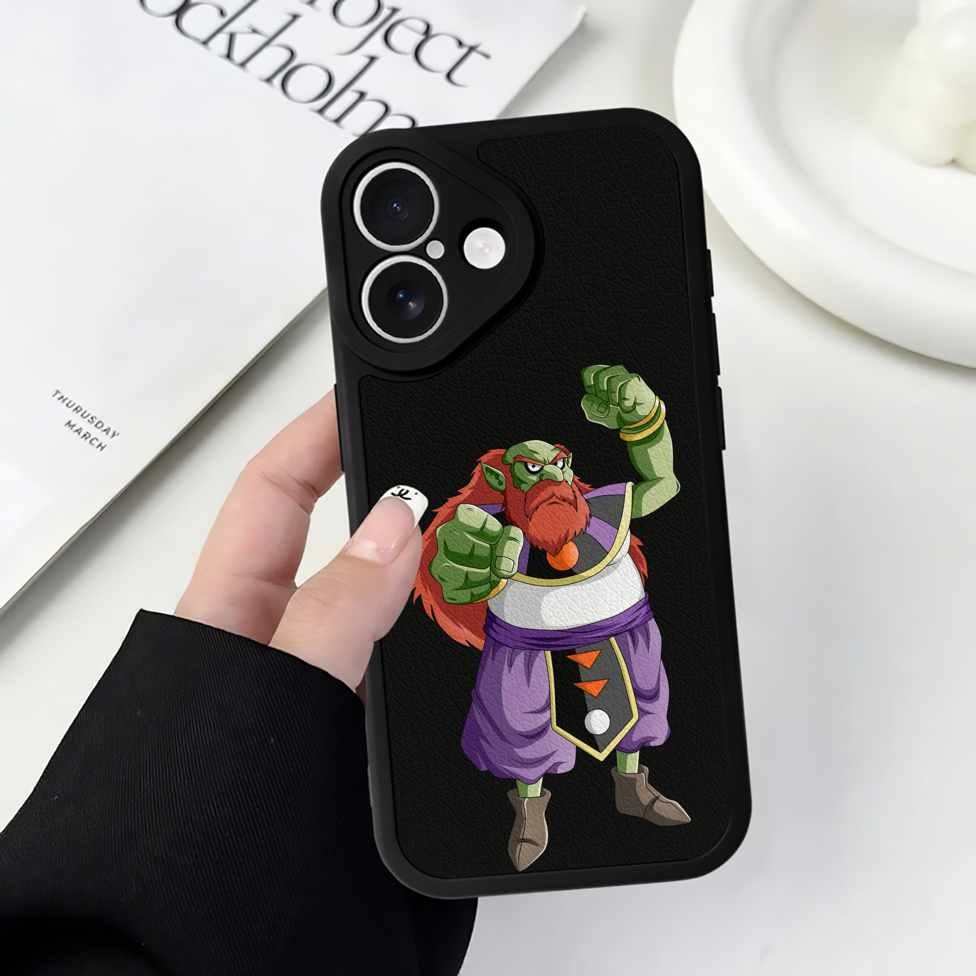 （画像用） ドラゴンボール DRAGON BALL 【iPhone 16シリーズ対応】シリコンスマホケース（レザー調） 材質：シリコン